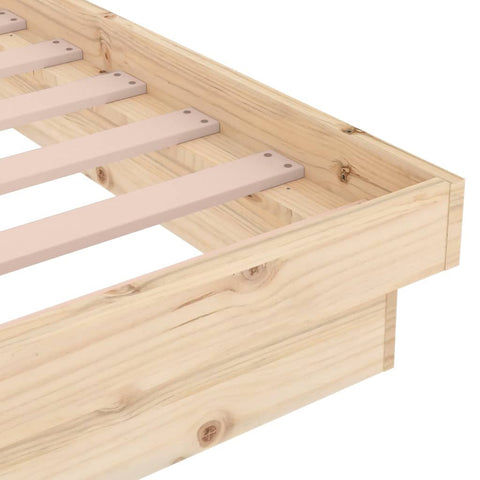 vidaXL Bed Frame without Mattress Solid Wood 160x200 cm