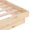 vidaXL Bed Frame without Mattress Solid Wood 160x200 cm