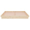 vidaXL Bed Frame without Mattress Solid Wood Super King