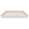 vidaXL Bed Frame without Mattress White Solid Wood Super King