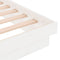 vidaXL Bed Frame without Mattress White Solid Wood Super King