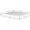 vidaXL Bed Frame without Mattress White Solid Wood Super King