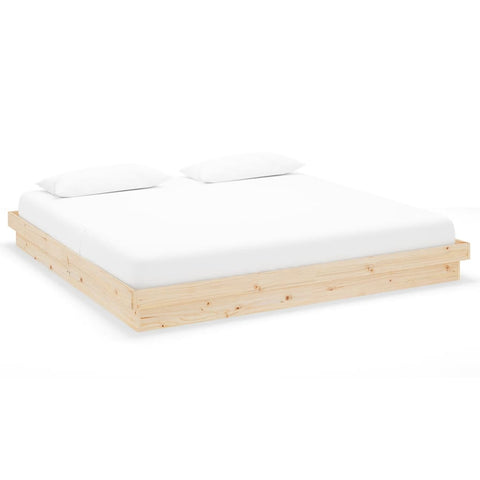 vidaXL Bed Frame without Mattress Solid Wood 200x200 cm