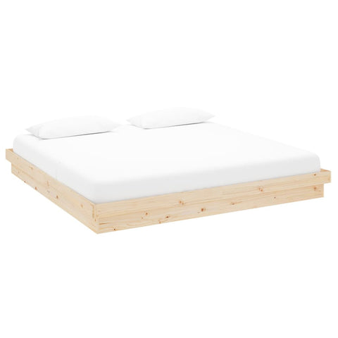 vidaXL Bed Frame without Mattress Solid Wood 200x200 cm