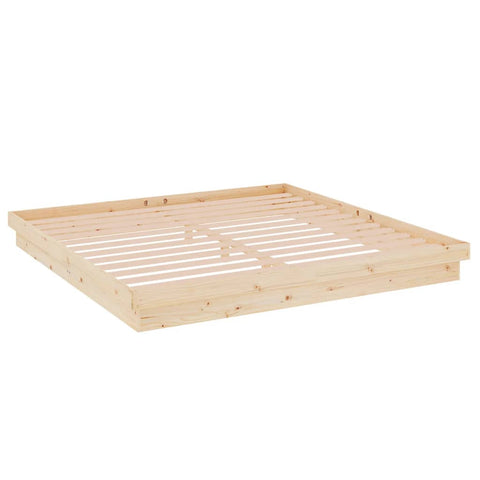 vidaXL Bed Frame without Mattress Solid Wood 200x200 cm