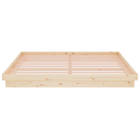 vidaXL Bed Frame without Mattress Solid Wood 200x200 cm