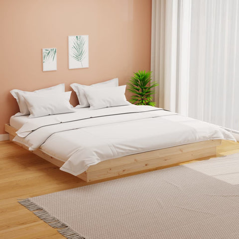 vidaXL Bed Frame without Mattress Solid Wood 200x200 cm