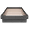 vidaXL Bed Frame without Mattress Grey Solid Wood Small Single
