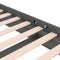 vidaXL Bed Frame without Mattress Grey Solid Wood Small Single