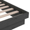 vidaXL Bed Frame without Mattress Grey Solid Wood Small Single