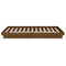 vidaXL Bed Frame without Mattress Honey Brown Solid Wood Small Single