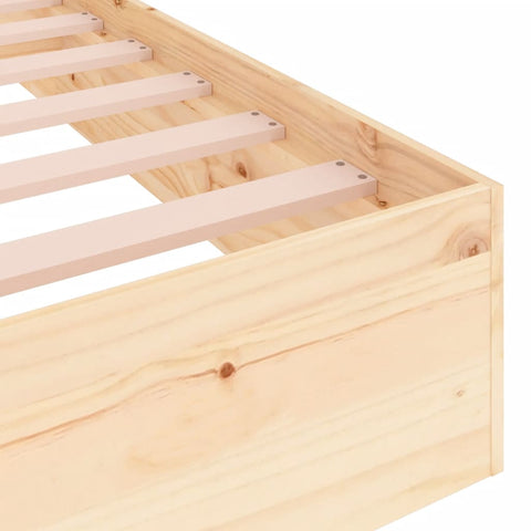 vidaXL Bed Frame without Mattress Solid Wood 120x200 cm