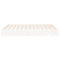 vidaXL Bed Frame without Mattress White Solid Wood 120x200 cm