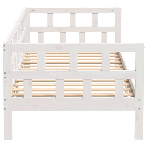 vidaXL Day Bed without Mattress White Solid Wood Pine 90x190 cm Single