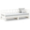 vidaXL Pull-out Day Bed without Mattress White 2x(90x200) cm