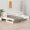 vidaXL Pull-out Day Bed without Mattress White 2x(90x200) cm