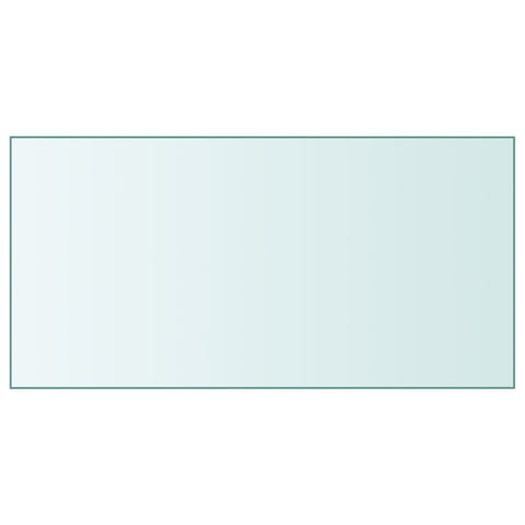 vidaXL Table Top Transparent 50x100 cm Tempered Glass