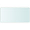 vidaXL Table Top Transparent 50x100 cm Tempered Glass