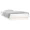 vidaXL LED Bed Frame without Mattress White Single Solid Wood