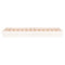 vidaXL LED Bed Frame without Mattress White Single Solid Wood