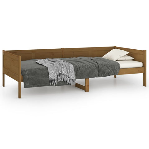 vidaXL Day Bed without Mattress Honey Brown Solid Wood Pine 90x190 cm Single