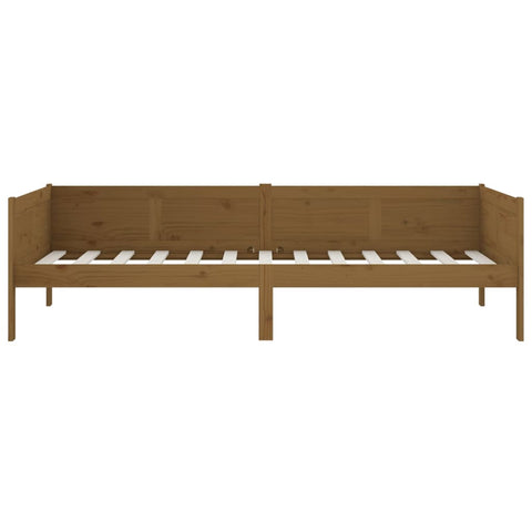 vidaXL Day Bed without Mattress Honey Brown Solid Wood Pine 90x190 cm Single
