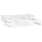 vidaXL Pull-out Day Bed without Mattress White 2x(80x200) cm