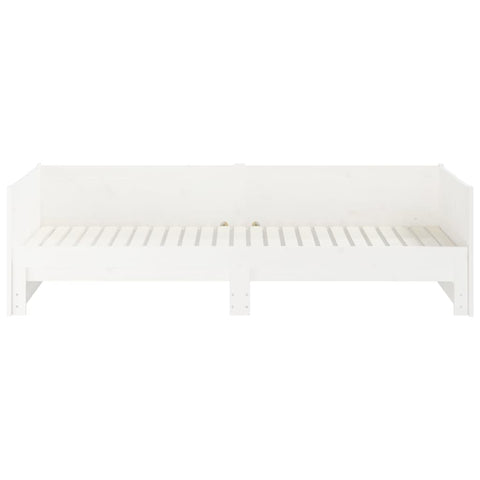 vidaXL Pull-out Day Bed without Mattress White 2x(80x200) cm