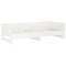 vidaXL Pull-out Day Bed without Mattress White 2x(80x200) cm