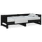 vidaXL Pull-out Day Bed without Mattress Black 2x(80x200) cm