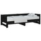vidaXL Pull-out Day Bed without Mattress Black 2x(80x200) cm