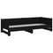 vidaXL Pull-out Day Bed without Mattress Black 2x(80x200) cm