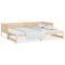 vidaXL Pull-out Day Bed without Mattress Solid Wood Pine 2x(90x190) cm