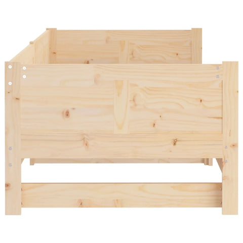 vidaXL Pull-out Day Bed without Mattress Solid Wood Pine 2x(90x190) cm