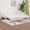 vidaXL Pull-out Day Bed without Mattress White Solid Wood Pine 2x cm