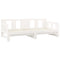 vidaXL Pull-out Day Bed without Mattress White Solid Wood Pine 2x cm