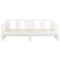 vidaXL Pull-out Day Bed without Mattress White Solid Wood Pine 2x cm