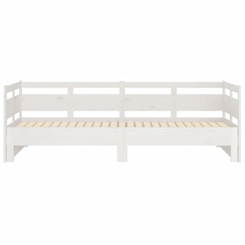 vidaXL Pull-out Day Bed without Mattress White 2x(90x200) cm