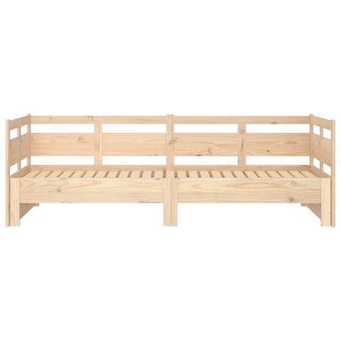 vidaXL Pull-out Day Bed without Mattress Solid Wood Pine 2x(90x190) cm