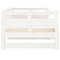 vidaXL Pull-out Day Bed without Mattress White 2x(90x190) cm