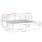 vidaXL Pull-out Day Bed without Mattress White 2x(90x190) cm