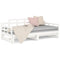 vidaXL Pull-out Day Bed without Mattress White 2x(90x200) cm
