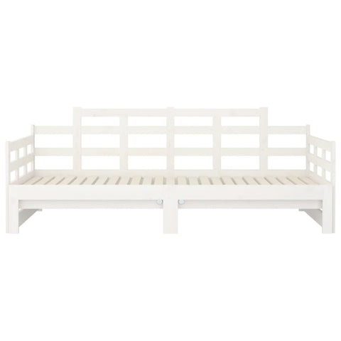 vidaXL Pull-out Day Bed without Mattress White 2x(90x200) cm
