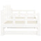 vidaXL Pull-out Day Bed without Mattress White 2x(90x200) cm