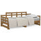 vidaXL Pull-out Day Bed without Mattress Honey Brown 2x(90x200) cm