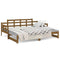 vidaXL Pull-out Day Bed without Mattress Honey Brown 2x(90x200) cm