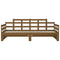vidaXL Pull-out Day Bed without Mattress Honey Brown 2x(90x200) cm
