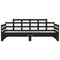 vidaXL Pull-out Day Bed without Mattress Black 2x(90x200) cm