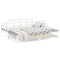 vidaXL Pull-out Day Bed without Mattress White Solid Wood Pine 2x cm