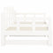 vidaXL Pull-out Day Bed without Mattress White Solid Wood Pine 2x cm